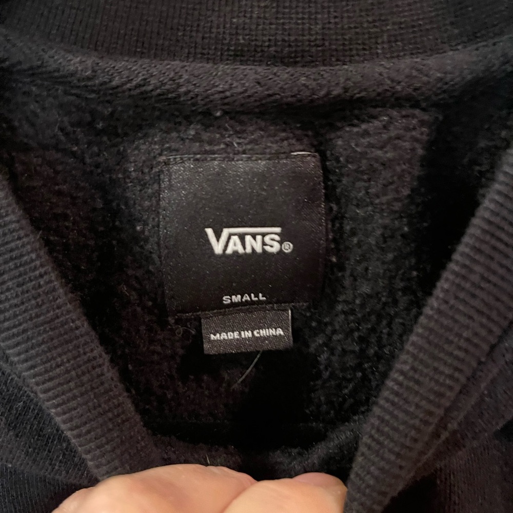 Vans Off The Wall Kids Black Crew Sweatshirt Grim Reaper Design Size Small - Picture 4 of 4